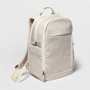 New 17.5" Lifestyle Backpack Off White All in Motion High School Solid Twill Bag